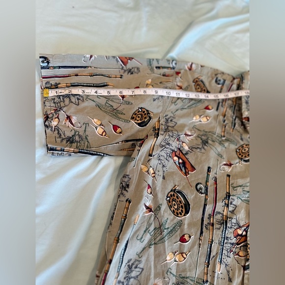 VTG 90s Natural Issue Men's Button Up Fishing Shirt XL All Over Print. - Picture 4 of 12